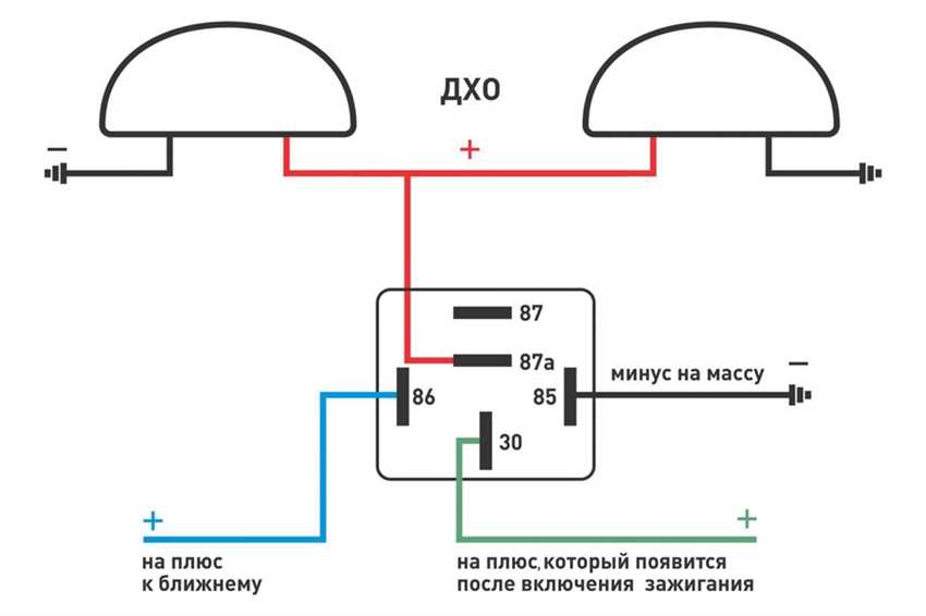 Подключение ходовых огней